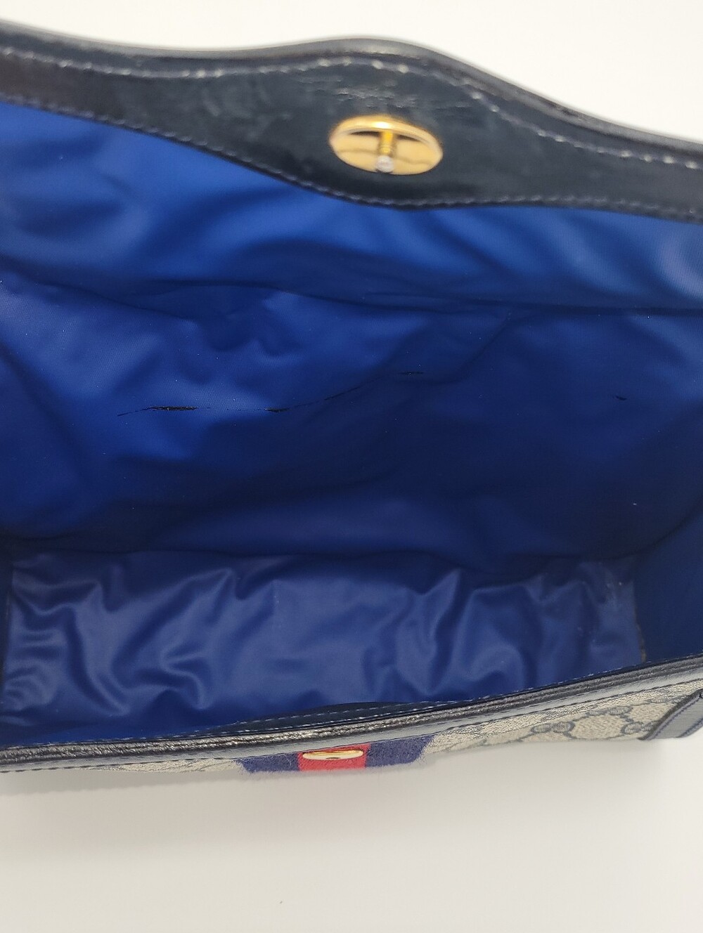 Vintage Gucci GG Supreme Sherry Line Clutch Bag - Picture 9 of 10